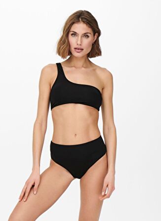 Only Siyah Kadın Bikini Üst ONLTASSY ONE- SHOULDER BIKINI TOP 1