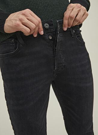 Jack & Jones Normal Bel Slim Straight Siyah Erkek Denim Pantolon 12202099_JJITIM JJORIGINAL CJ 789 N