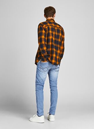 Jack & Jones 12203510_Jjiglenn Jjoriginal Mf 030 Düşük Bel Skinny Fit Düz Erkek Denim Pantolon