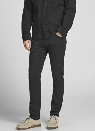 Jack & Jones Düşük Bel Slim Fit Siyah Erkek Denim Pantolon 12201530_JPSTGLENN JJORIGINAL AKM