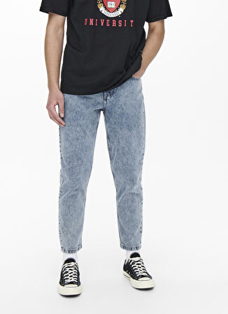 Only & Sons Normal Bel Rahat Erkek Denim Pantolon 22021421_ONSAVI BEAM L.BLUE PK 1421