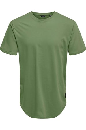 Only & Sons Longy Tee Noos Oil Green - 22002973