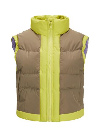 JJXX Sarı Kadın Düz Şişme Yelek   JXRUBY NOTE PUFFER VEST SN