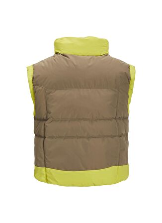 JJXX Sarı Kadın Düz Şişme Yelek   JXRUBY NOTE PUFFER VEST SN