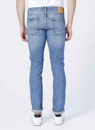Jack & Jones 12207335_Jjiglenn Jjoriginal Cj 258 Düşük Bel Skinny Fit Düz Erkek Denim Pantolon