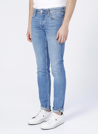 Jack & Jones 12207335_Jjiglenn Jjoriginal Cj 258 Düşük Bel Skinny Fit Düz Erkek Denim Pantolon