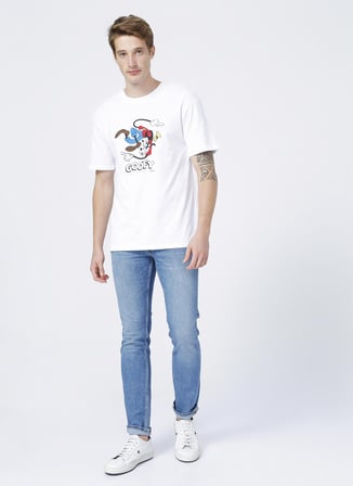 Jack & Jones 12207335_Jjiglenn Jjoriginal Cj 258 Düşük Bel Skinny Fit Düz Erkek Denim Pantolon