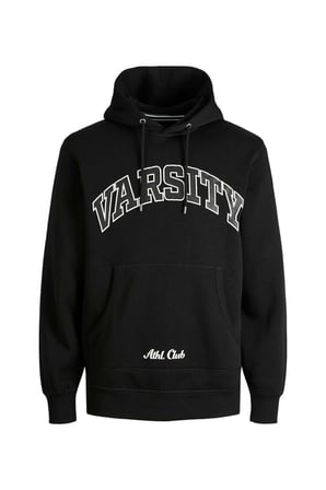 Jack & Jones Erkek Kolej Kapüşonlu Sweatshirt - 12207368