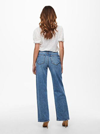 Only Onljuicy HW Wide Leg REA365 Noos Kadın Jean Pantolon
