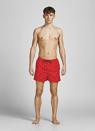 Jack & Jones Kırmızı Erkek Şort Mayo 12206071_JPSTCRETE JJSWIM AKM