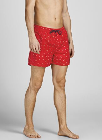 Jack & Jones Kırmızı Erkek Şort Mayo 12206071_JPSTCRETE JJSWIM AKM