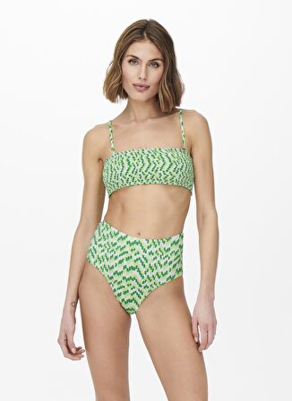 Only Yeşil Kadın Bikini Üst ONLAMALIE SMOCKLIKE BIKINI TOP