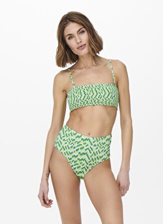 Only Yeşil Kadın Bikini Üst ONLAMALIE SMOCKLIKE BIKINI TOP