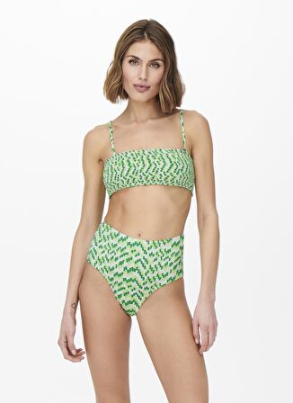 Only Yeşil Kadın Bikini Üst ONLAMALIE SMOCKLIKE BIKINI TOP