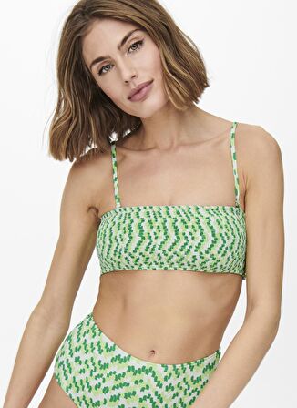 Only Yeşil Kadın Bikini Üst ONLAMALIE SMOCKLIKE BIKINI TOP