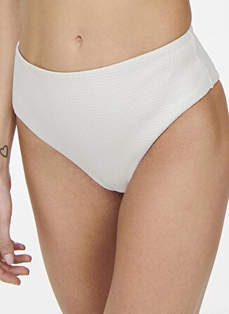 Only Beyaz Kadın Bikini Üst ONLROSE TEXTURE BIKINI TOP