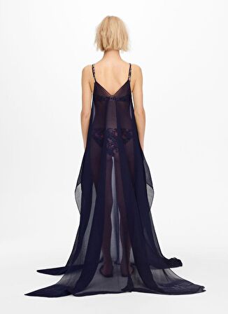 Only Mavi Kadın Uzun Plaj Elbisesi ONLLAILA LIFE PLISSE DRESS