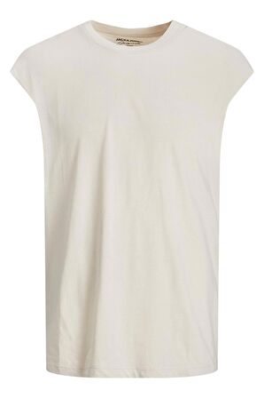 Jack & Jones Erkek Kolsuz T-shirt Atlet - 12210055 CAP SLEEVE T-SHIRT 