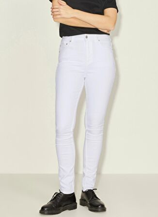 JJXX  Skinny Fit Beyaz Kadın Denim Pantolon JXVIENNA SKINNY HW NS1010