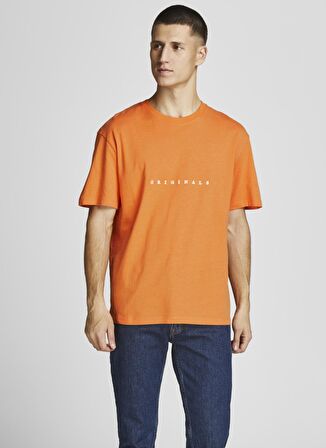 Jack & Jones Bisiklet Yaka Baskılı Açık Sarı Erkek T-Shirt 12176780_JORCOPENHAGEN TEE