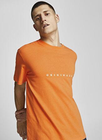 Jack & Jones Bisiklet Yaka Baskılı Açık Sarı Erkek T-Shirt 12176780_JORCOPENHAGEN TEE