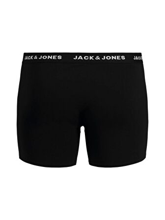 Jack&Jones Büyük Beden Siyah Erkek 5'li Boxer Set 12194944