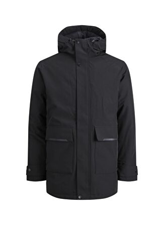 Jack & Jones Siyah Erkek Mont 12211896_JJETIKO PARKA SN