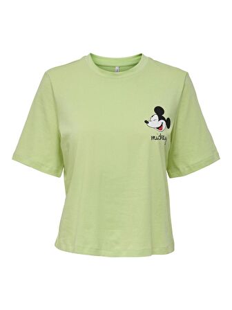 Only Kadın Disney Lisanslı T-shirt ONLMICKEY SHORT BOXY- 15261597 