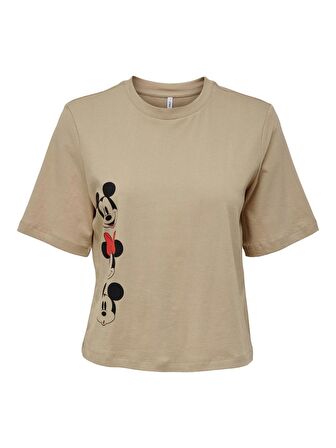 Only Kadın Disney Lisanslı T-shirt ONLMICKEY SHORT BOXY- 15261597 