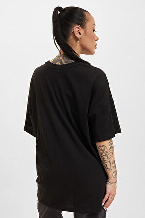 Only Kadın Onlmay Bisiklet Yaka Oversize %100 Pamuk T-Shirt 15261790 Siyah