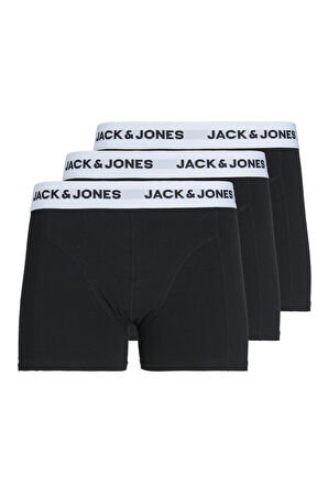 Jack & Jones Erkek Jacbasıc 3'lü Boxer 12213629 Siyah