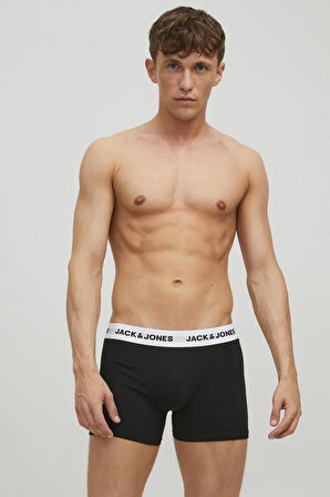 Jack & Jones Erkek Jacbasıc 3'lü Boxer 12213629 Siyah