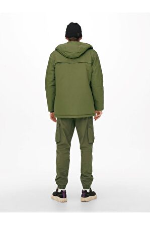 Only & Sons Yeşil Erkek Mont 22022654_ONSJAYDEN PARKA OTW VD