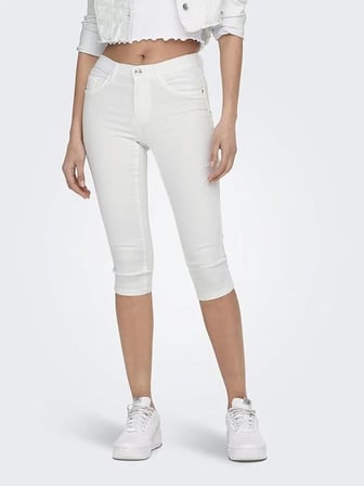 Only ONLRAIN LIFE REG SK KNICKERS DNM NOOS Beyaz Kadın Şort 15136463