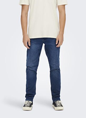 Only & Sons Normal Bel Normal Erkek Denim Pantolon 22022375_ONSWEFT LIFE REG DARK BLUE