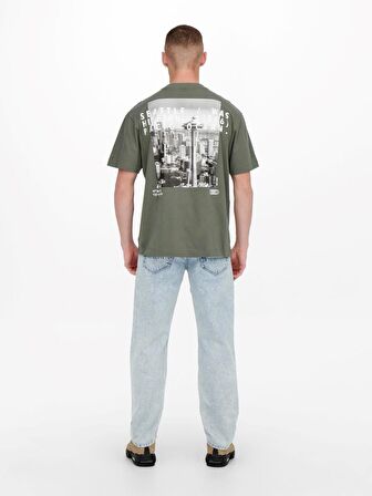 Only & Sons Erkek Sırt Baskılı T-shirt ONSGUS RLX PHOTOPRINT 22022669