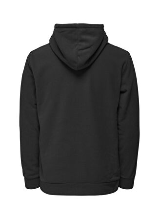 Only & Sons Kapüşon Yaka Siyah Erkek Sweatshırt 22022626_ONSNIKOLAI REG FLEECE HOOD