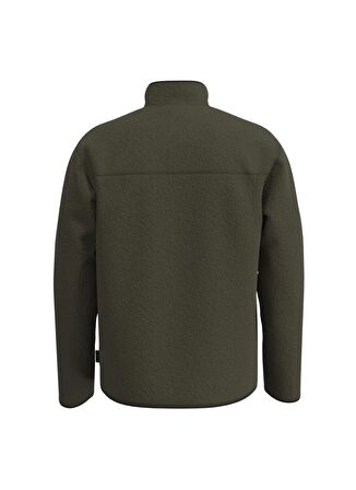 Only & Sons Yağ Yeşili Erkek Mont 22022228_ONSHOUSTON FLEECE HALF ZIP