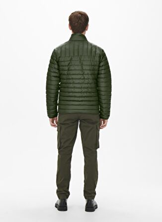 Only & Sons Koyu Gri Erkek Mont 22022612_ONSPIET QUILTED HIGHNECK