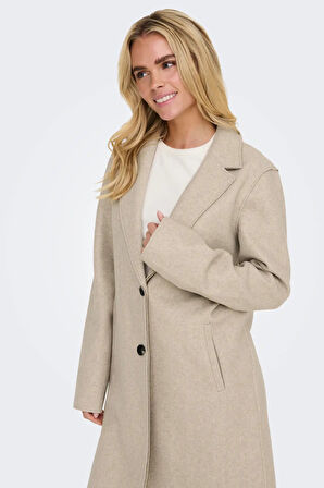 Only Kadın Onlcarrıe Çift Cepli Düğmeli Kaban 15213300 Bej