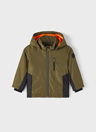 Name İt Haki Erkek Bebek Fermuarlı Uzun Kollu Düz Mont NMMMIKAEL JACKET COLOR BLOCK PB
