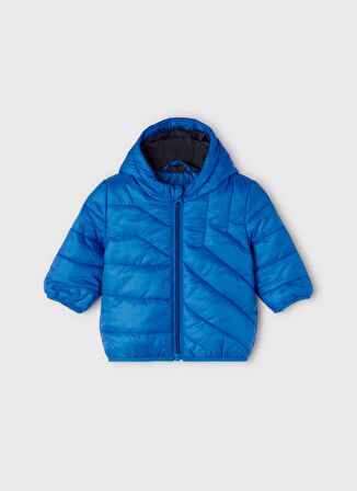 Name İt Mavi Erkek Bebek Fermuarlı Uzun Kollu Uzun Düz Mont NBMMAXON JACKET  PB