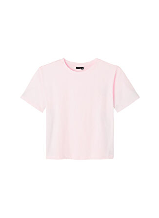 Lmtd Düz Pembe Kız Çocuk T-Shirt 13204083