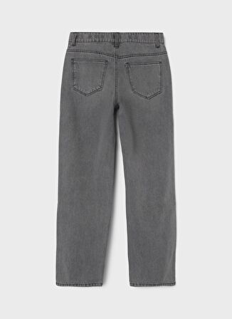 Lmtd Açık Gri Erkek Çocuk Düz Denim Pantolon NLMGRIZZA DNM DAD STRAIGHT PANT