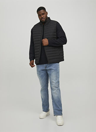 Jack & Jones Standart Siyah Erkek Ceket 12217854_JJERECYCLE BODYWARMER NOOS