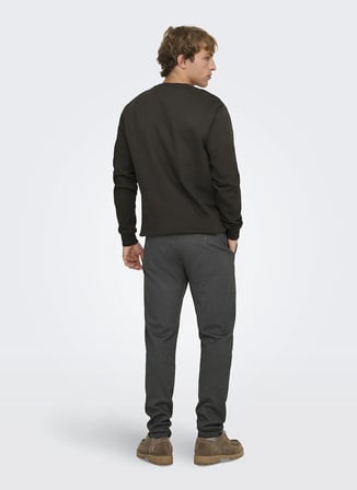 Only & Sons Siyah Erkek Chino Pantolon 22022911 ONSMARK 2911 PANT NOOS