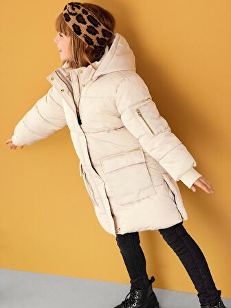 Name It Kapüşonlu Sarı Kız Çocuk Mont 13205925