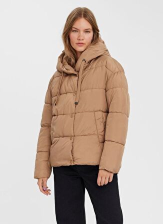 Vero Moda  Koyu Kahve Kadın Kısa Şişme Mont 10267103
