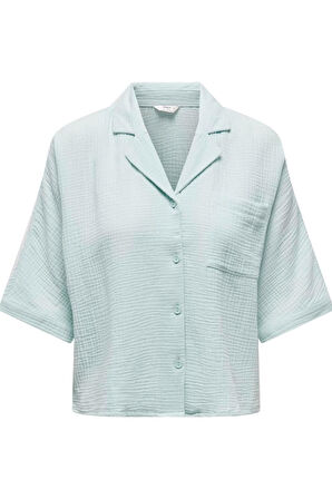 ONLTHYRA SS SHIRT NOOS WVN MİNT