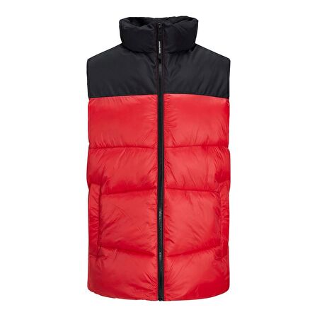 Jack&Jones Dik Yaka Kırmızı Erkek Yelek 12212221